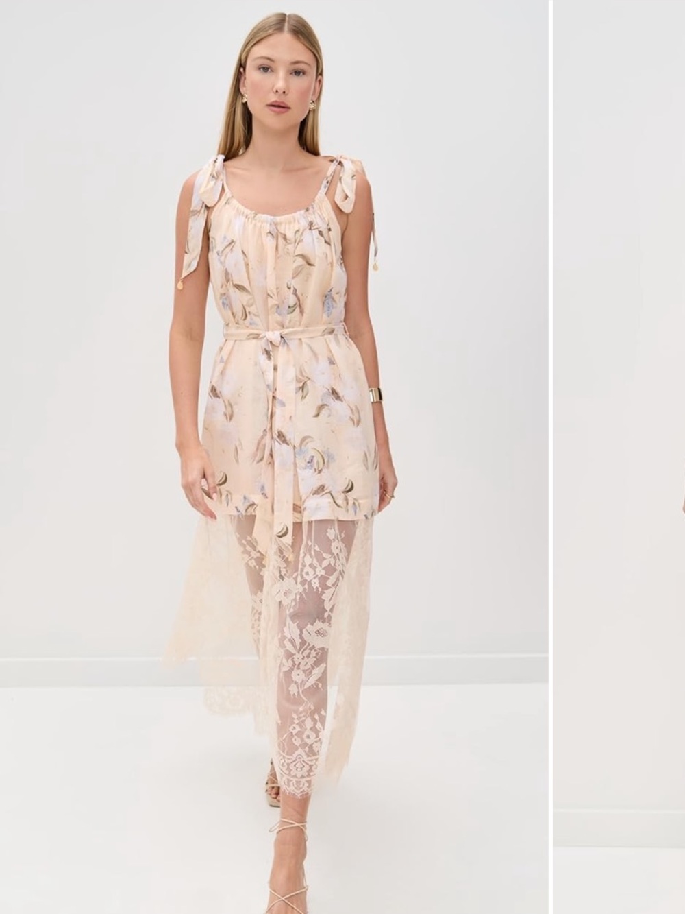 Zimmermann Cascadian Lace Slip Dress in size 2 NWT